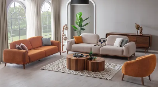 Product img 1, Milano Ses Sistemli Yataklı Bohem Koltuk Takımı